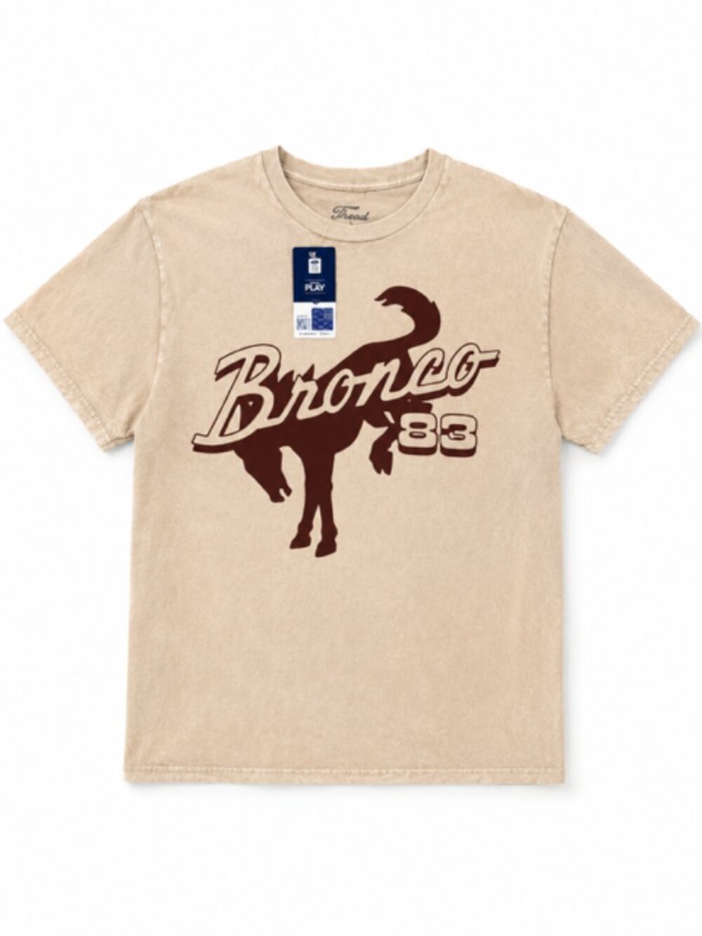 Ford Bronco Built Wild 83 Mineral Wash Graphic Tee Men's L NWT